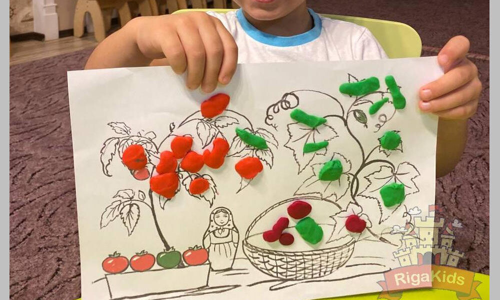Лепка овощей и фруктов в детском саду